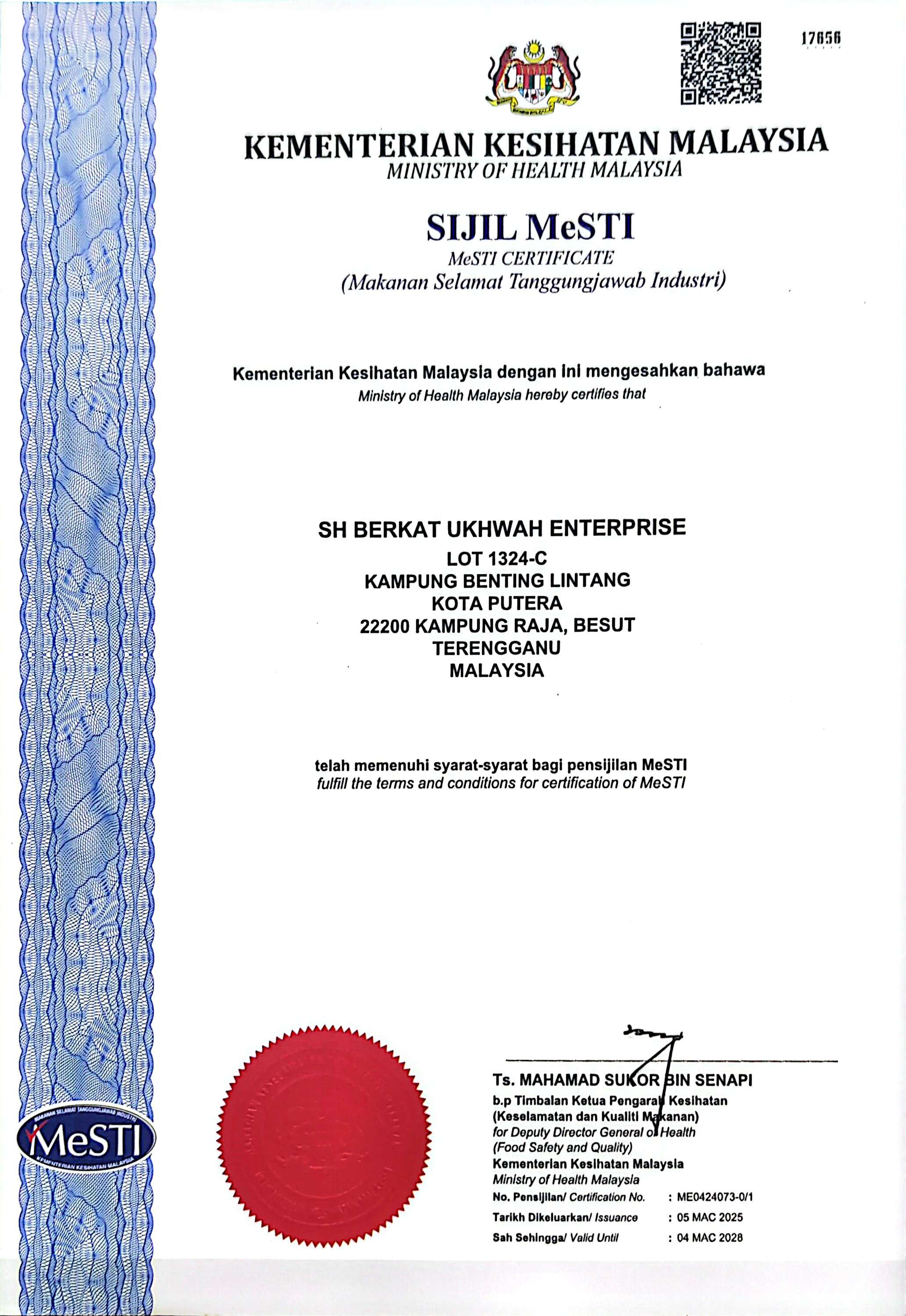 Sijil MESTI